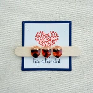 *Acorn Charm* KEEP COLLECTIVE Retired $15 Each Gold